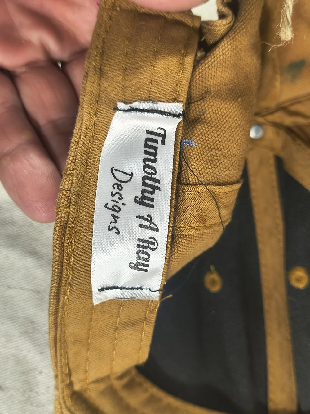 Timothy Designs T112 Men's Brown Adjustable Cap W/Unique Street Wear Design